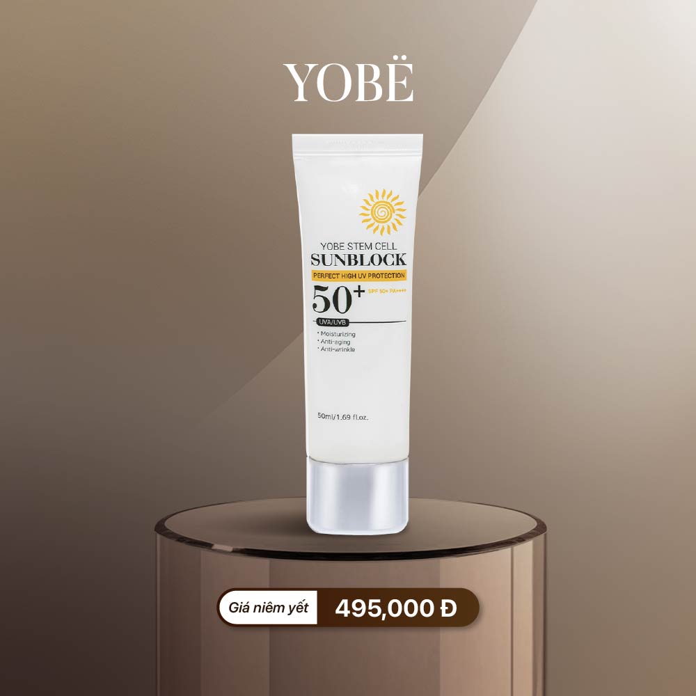  Kem Chống Nắng Tế Bào Gốc Yobe 50mL