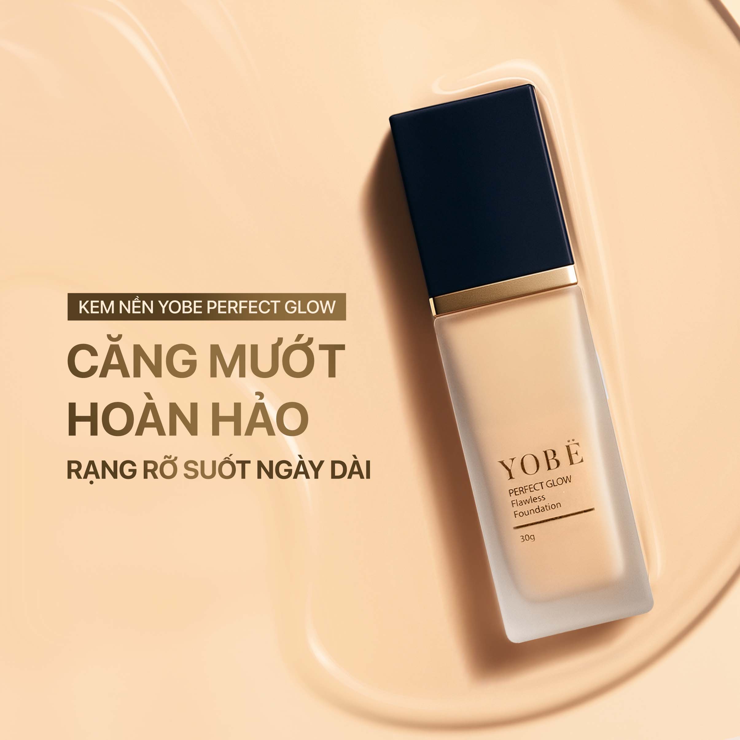 Kem Nền Căng Bóng Mỏng Nhẹ Nâng Tone Tự Nhiên Yobe 30mL